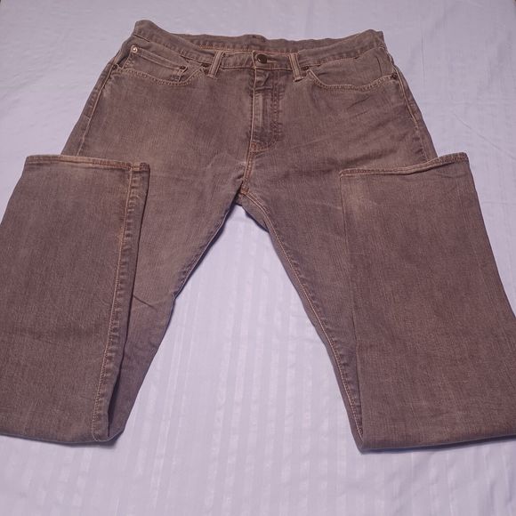 Men's Levis, 508, 34W x 32L, Regular Taper Fit, Gray - Picture 1 of 5